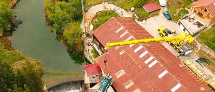 Installation intégrant une turbine Kaplan THA à vitesse variable, la puissance BT et automatisation du site